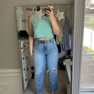Striped Crop Top